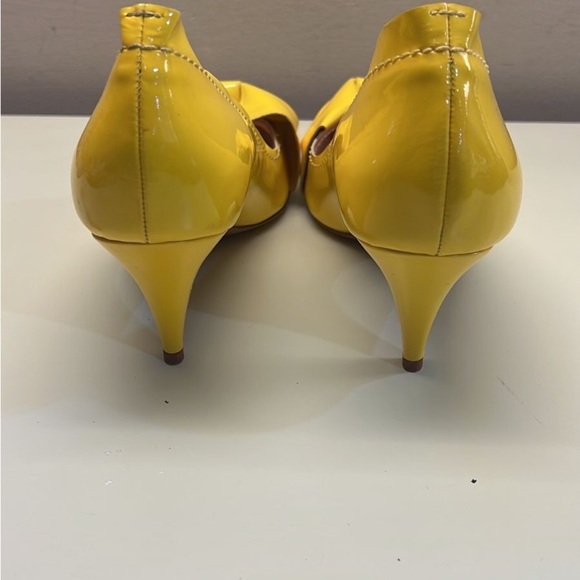 PEDRO GARCIA MADE IN SPAIN Yellow Women's Kitten Heel Shoes - Picture 7 of 8